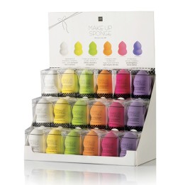 Espositore 18 Spugnette Blender Make-up Assortite