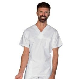 Casacca Collo a V Bianco 3XL
