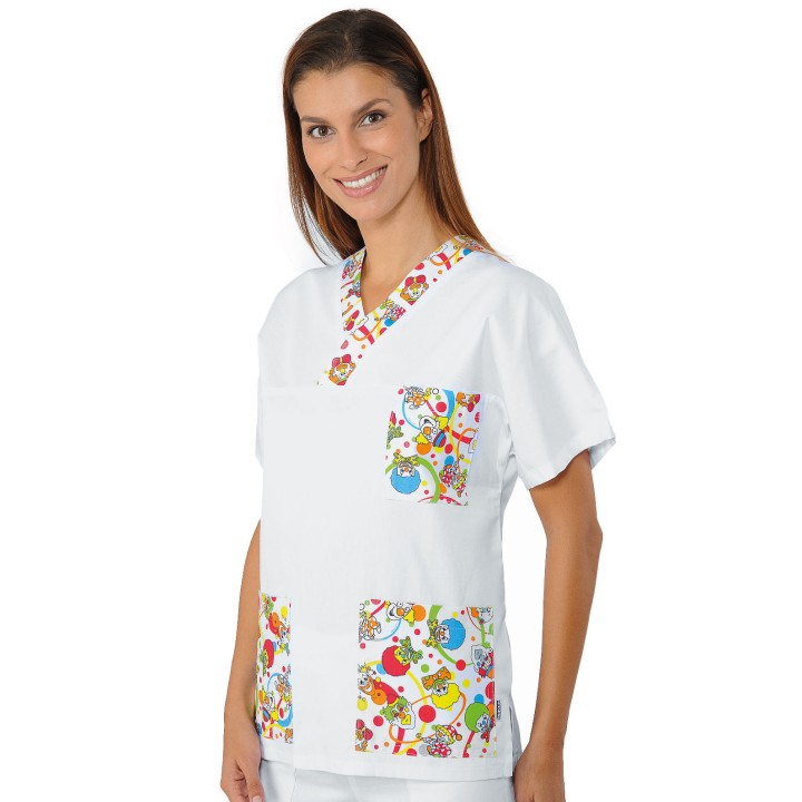 Casacca Collo a V con inserto