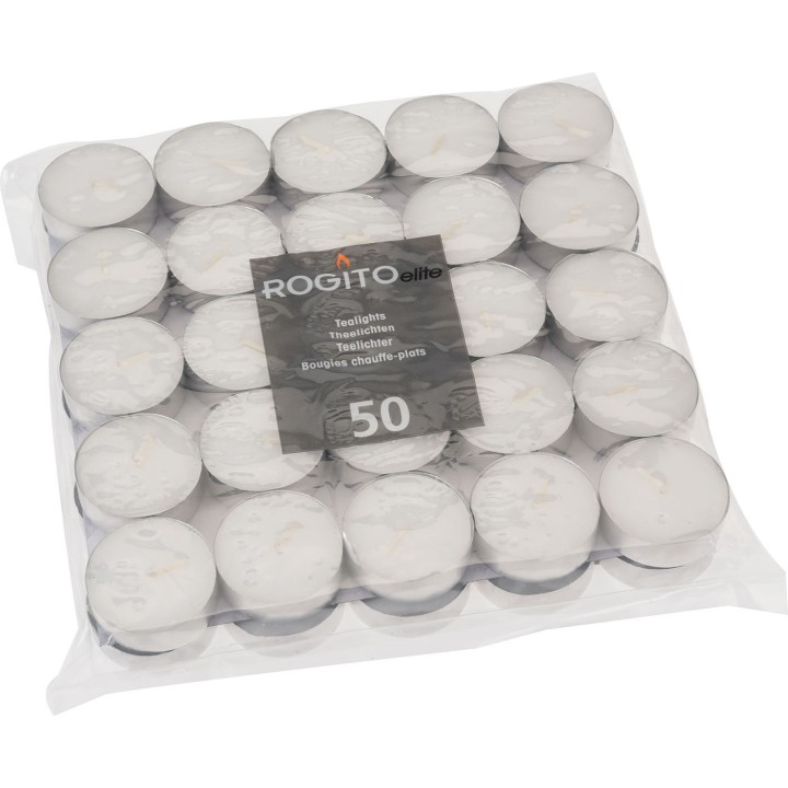 Candele Tealights Bianche 50 Pezzi | SL Beauty