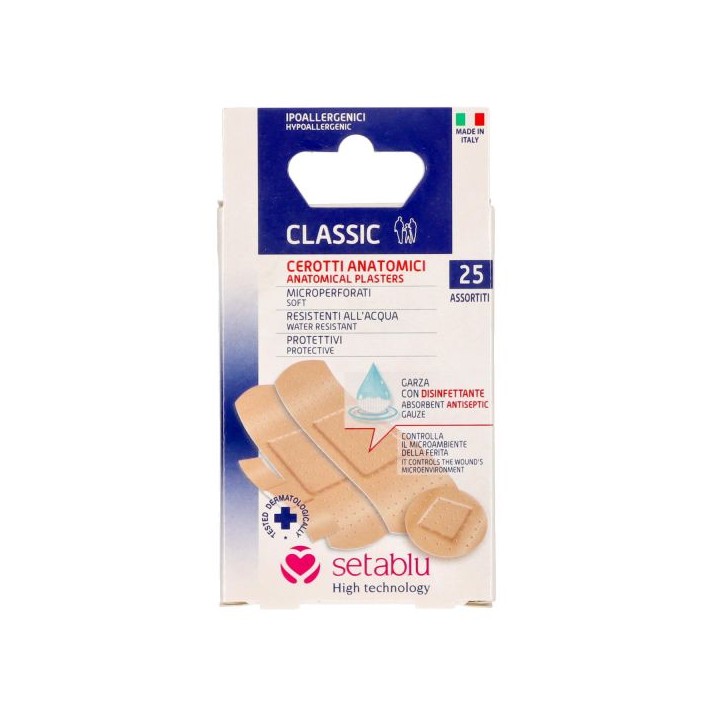 Cerotti Anatomici Assortiti Setablu Classic 25 pz | SL Beauty