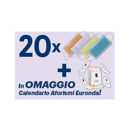 Promo Pack Mascherine Protection 3 Monoart + Calendario Aforismi