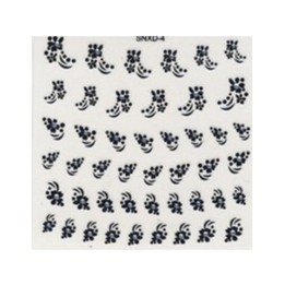 Stickers 3D Fiori Neri - Nail Art Decorativa | SL
