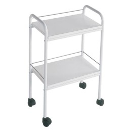 Carrello 2 Piani Bianco 50x32x80 - Uso Professionale