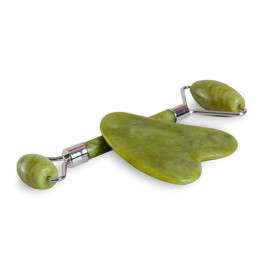 Set Massaggio Viso Giada Roller e Gua Sha
