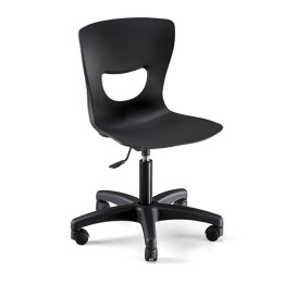 Sedia per Cassa Reception Nera Regolabile | SL