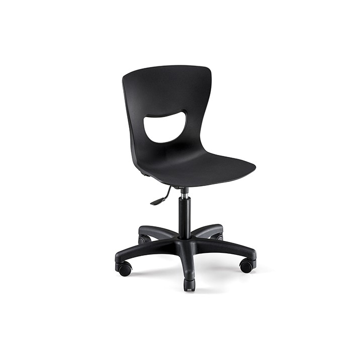 Sedia per Cassa Reception Nera Regolabile | SL