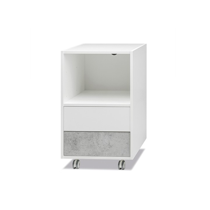 Cassettiera Beauty 2 Cassetti Cemento | SL Beauty