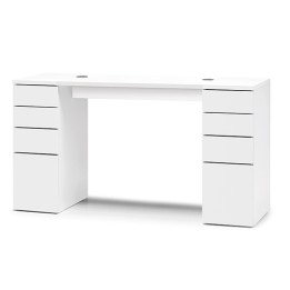 Tavolo Manicure 2 Cassettiere Bianco - Nail Bar