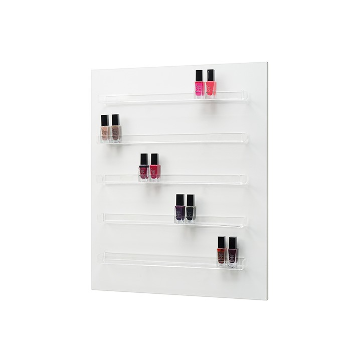 Espositore Legno e Plexi Bianco 50x60