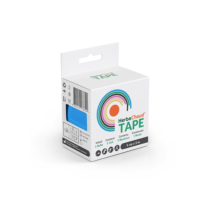 Kinesio Tape Blu 5x5m Bendaggio Elastico