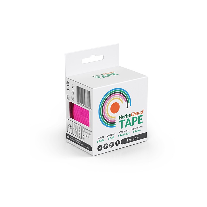 Kinesio Tape Fucsia 5x5m Bendaggio Elastico