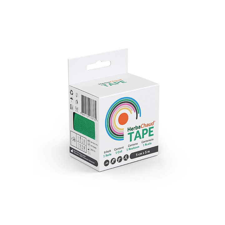 Kinesio Tape Verde 5x5m Bendaggio Elastico