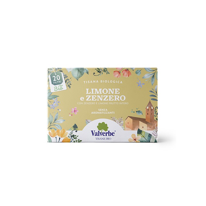 Tisana Bio Limone e Zenzero 20 Filtri | SL Beauty