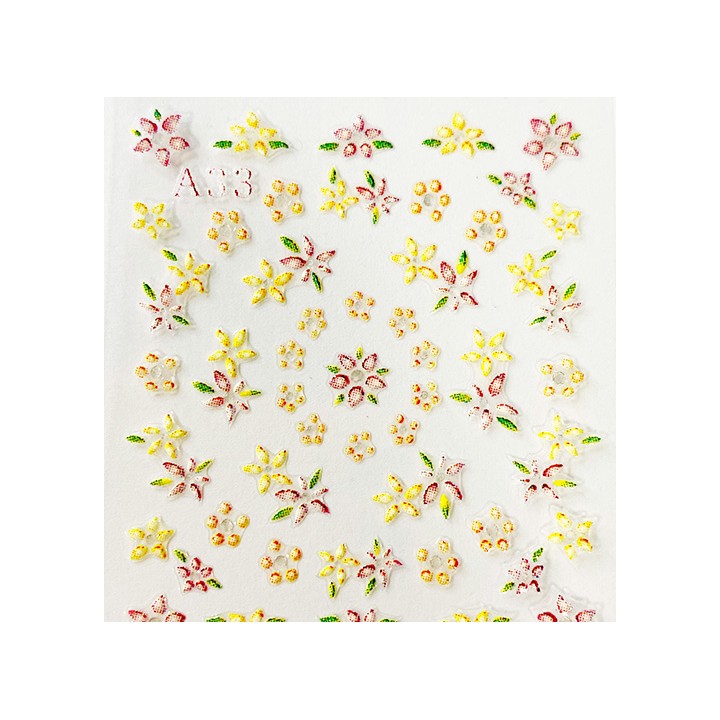 Sticker Unghie Fiori 50 pz - Nail Art Floreale