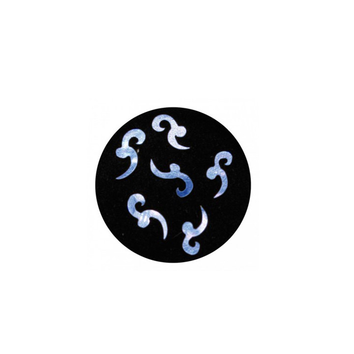 Figurine Madreperla Astratto Blu Nail Art | SL