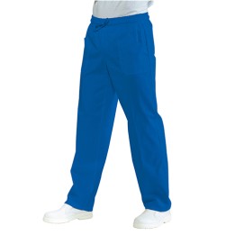 Pantalone Blu Cina Elastico Poliestere Cotone