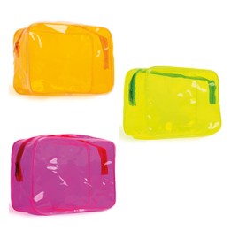Beauty Case Trasparente 20x15x11 cm - Colori Assortiti