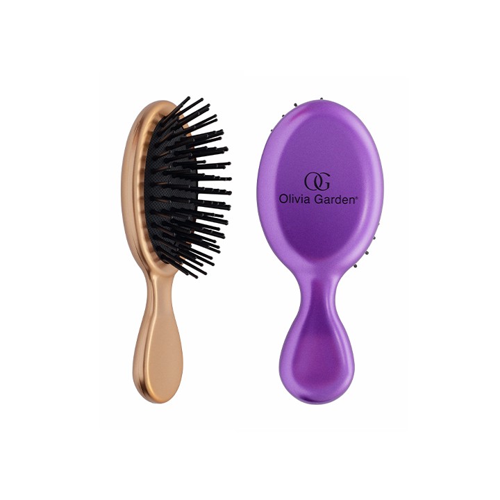 Spazzola per Capelli Viola e Oro | SL Beauty