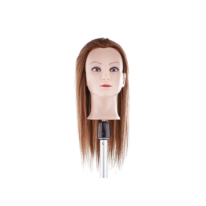 Testina Capelli Veri Lunghi 50 cm - Uso Didattico
