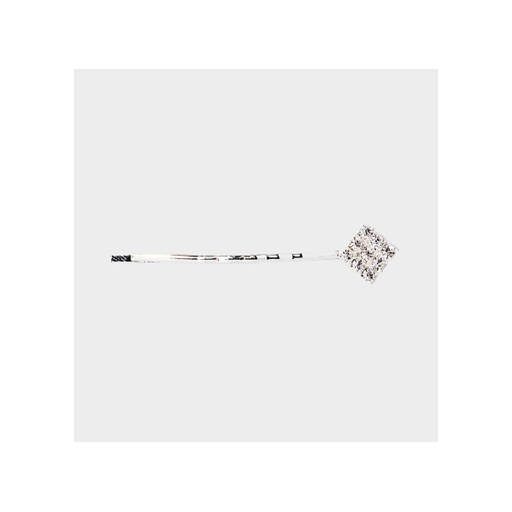Mollette Strass Quadro 2 pz - Design Geometrico