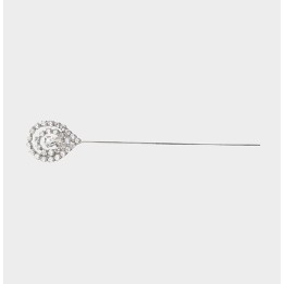 Spillone Goccia di Strass 12 cm - Chignon
