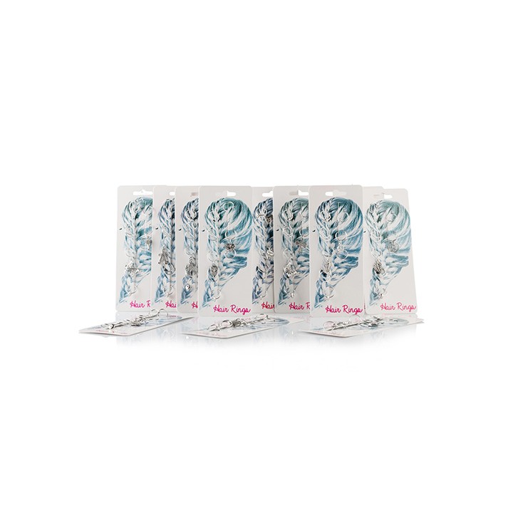 Hair Rings Assortiti 10 pz - Bijoux per Trecce Acciaio