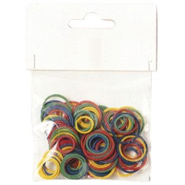 Mini Elastici Colorati 100pz per Treccine e Raccolti