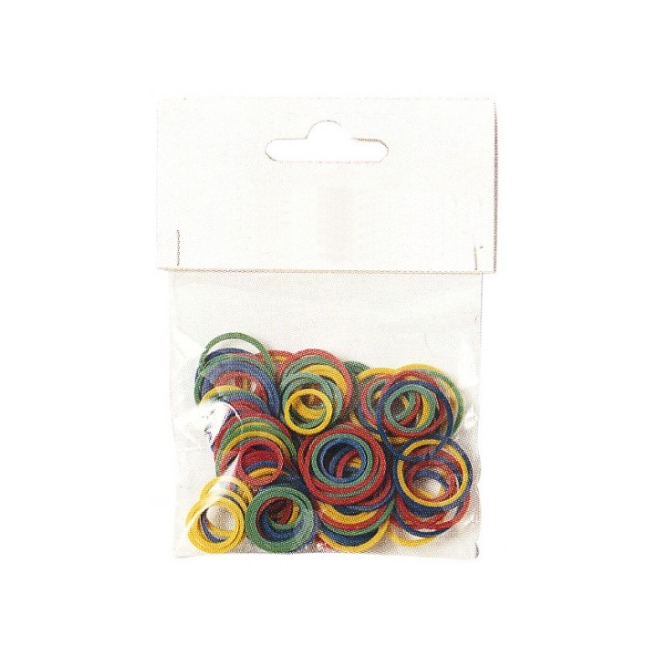 Mini Elastici Colorati 100pz per Treccine e Raccolti