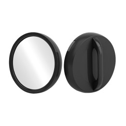 Specchio Tondo Nero con Presa 22,5cm | SL Beauty