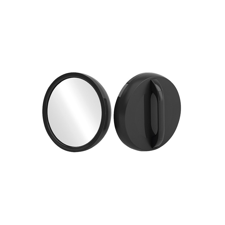 Specchio Tondo Nero con Presa 22,5cm | SL Beauty