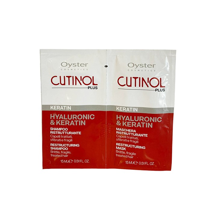 Shampoo e Maschera Keratin 15+15ml - Ristrutturante