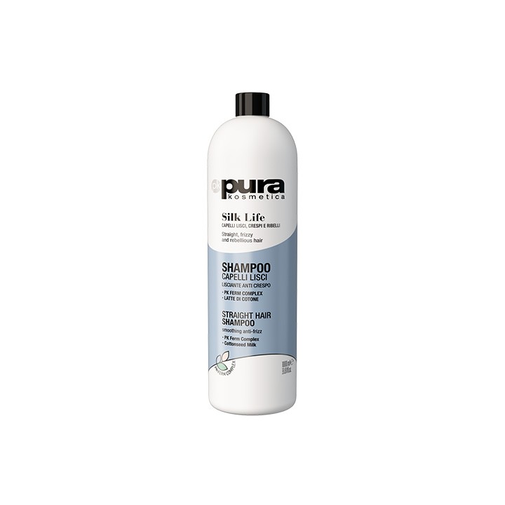 Shampoo Lisciante Silk Life Pura 1000ml Anti Crespo