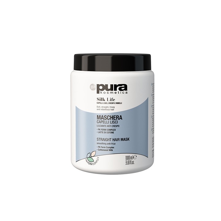 Maschera Lisciante Silk Life Pura 1000ml Anti Crespo