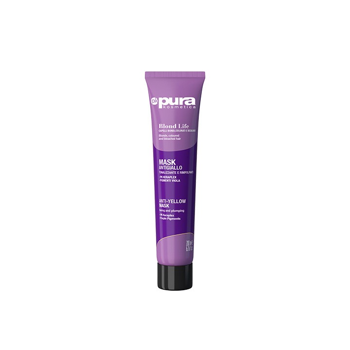 Mask Antigiallo Blond Life 200ml | PURA Kosmetica