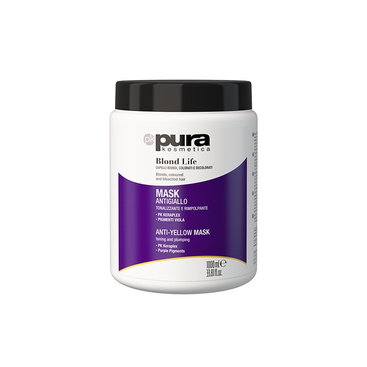 Mask Antigiallo Blond Life 1000ml | PURA Kosmetica