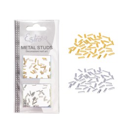 Borchie Lineari Oro/Argento 5x2mm 96pz