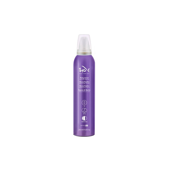ING Mousse Fissativa 250 ml - Fissaggio Medio Tè Verde