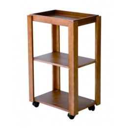 Carrello 3 Piani in Legno 56x89x38 cm per Estetica