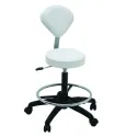 Sgabello con schienale 62x48/59 cm