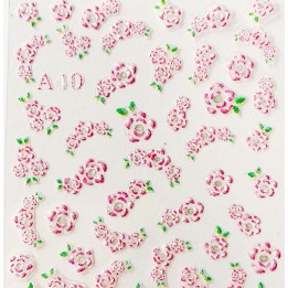 Sticker Fiori Rosa 50 pz per Nail Art | SL Beauty