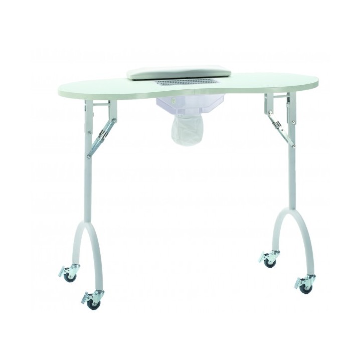 Tavolo Manicure Portatile con Aspiratore e Valigia