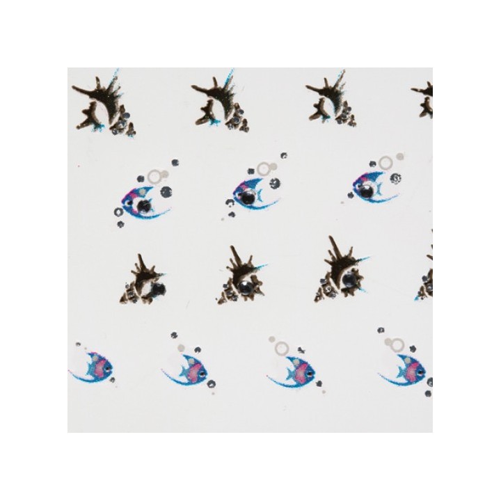 Sticker Unghie Pesci 50 pz - Nail Art Tema Mare