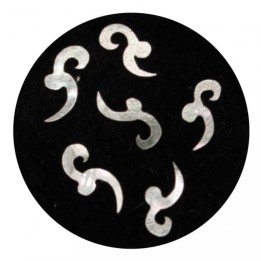 Figurine Madreperla Bianco Nail Art 25pz | SL