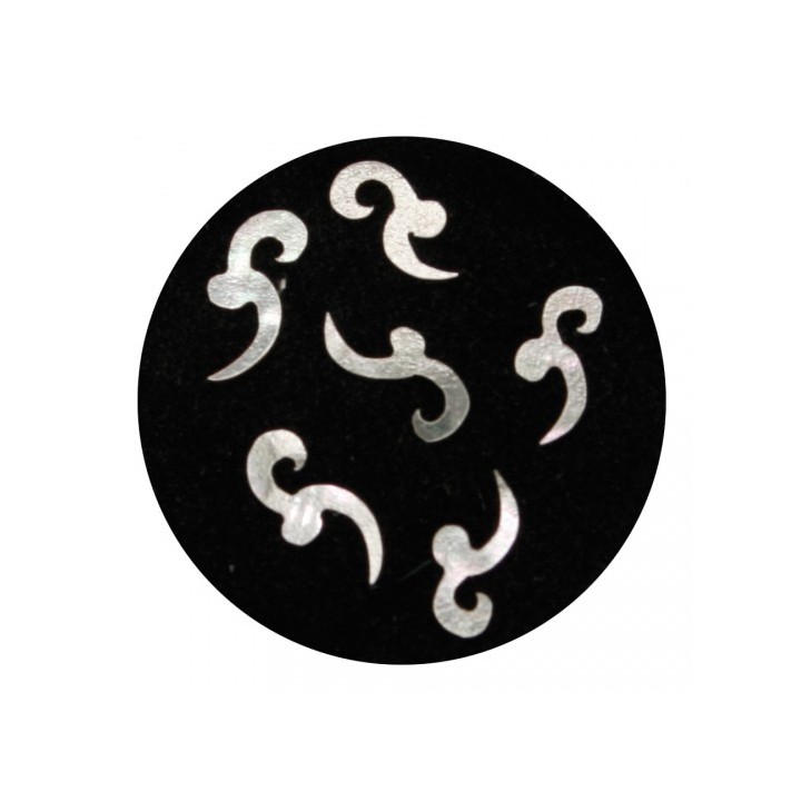 Figurine Madreperla Bianco Nail Art 25pz | SL