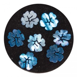 Figurine Madreperla Fiori Blu Nail Art | SL Beauty