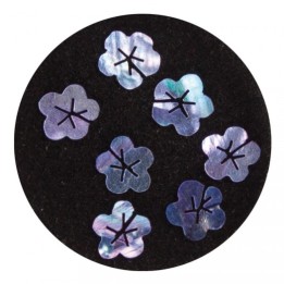 Figurine Madreperla Fiori Viola Nail Art | SL