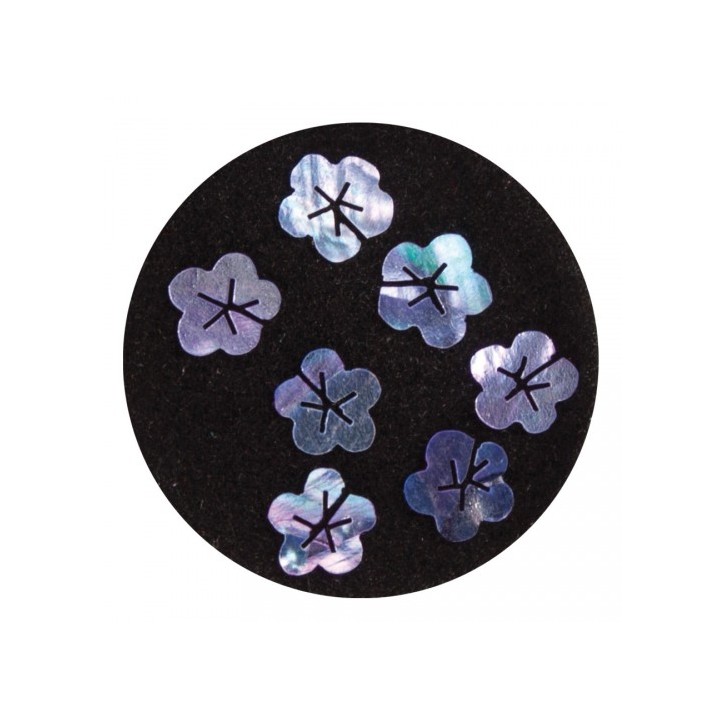 Figurine Madreperla Fiori Viola Nail Art | SL