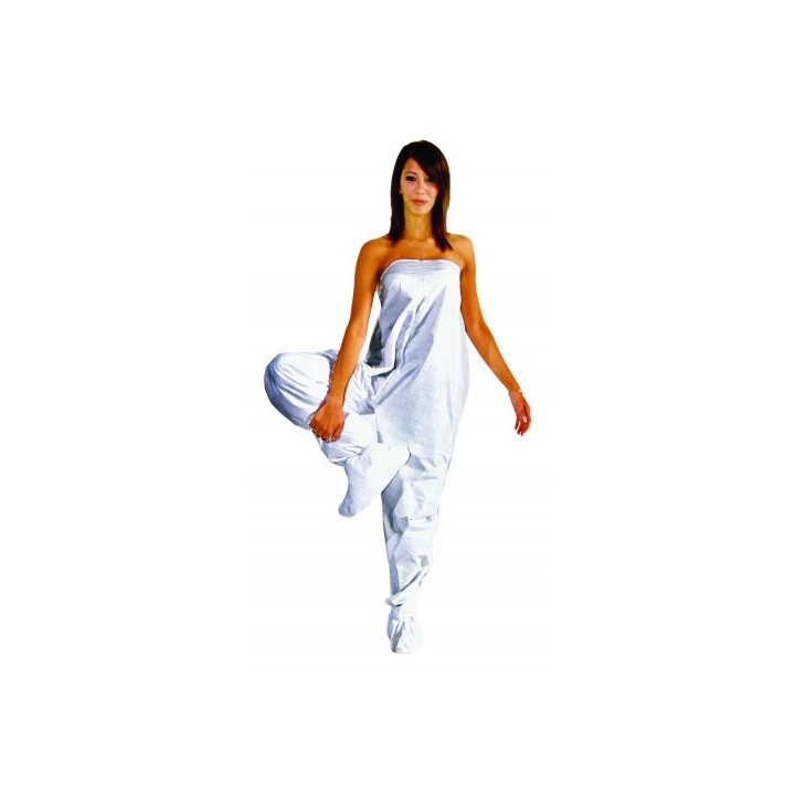 Pantalone Monouso Politene+TNT con Piede Conf. 10