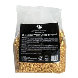 Cera Brasiliana Oro 800 g senza strisce per estetiste